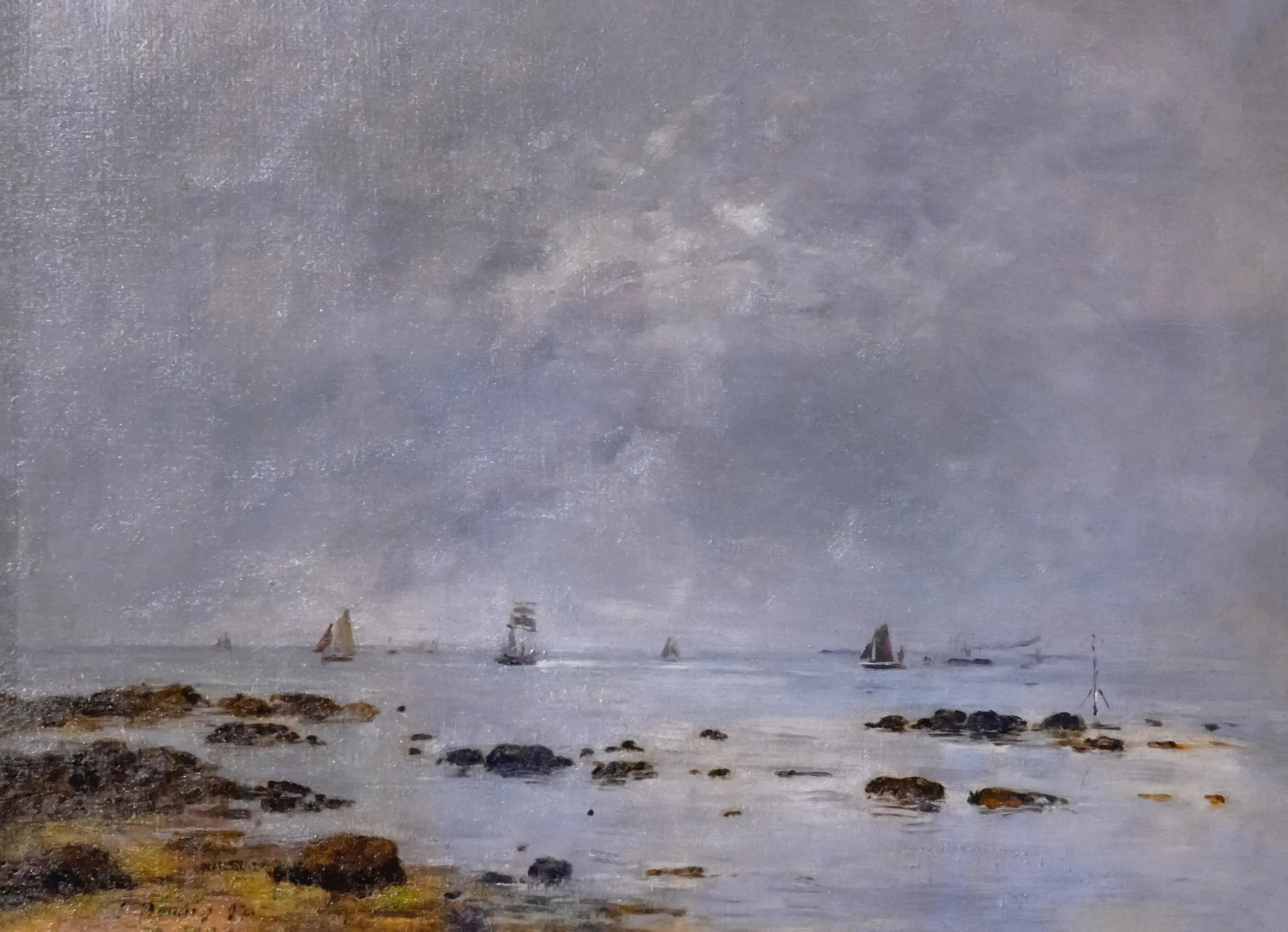 Marine, le calme - Eugène Boudin image 1 copie de tableau peinte à la main