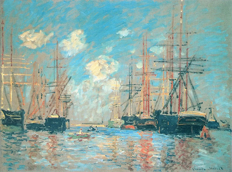 Marine, der Hafen von Amsterdam W298 - Claude Monet