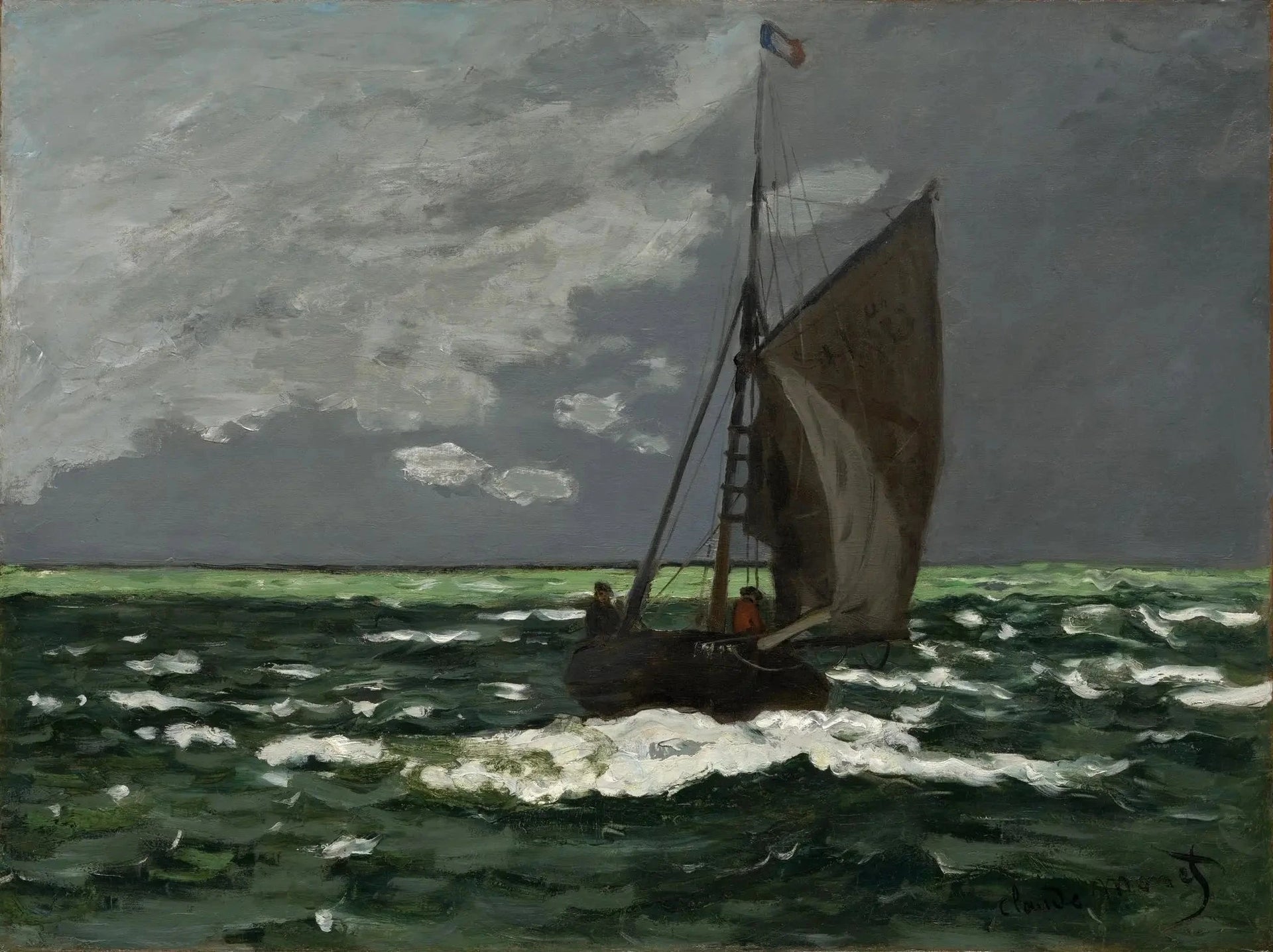 Marine, orage W86 par Claude Monet, 1866, Clark Art Institute