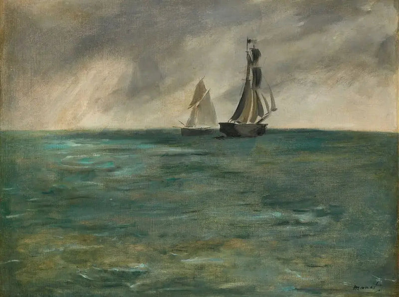 Marine, Sturmzeit - Édouard Manet