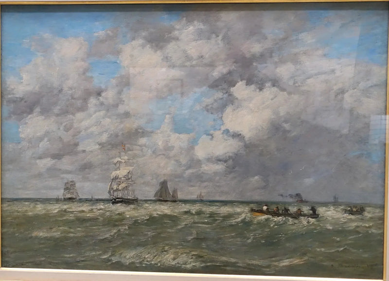Marines, die Schiffer - Eugène Boudin