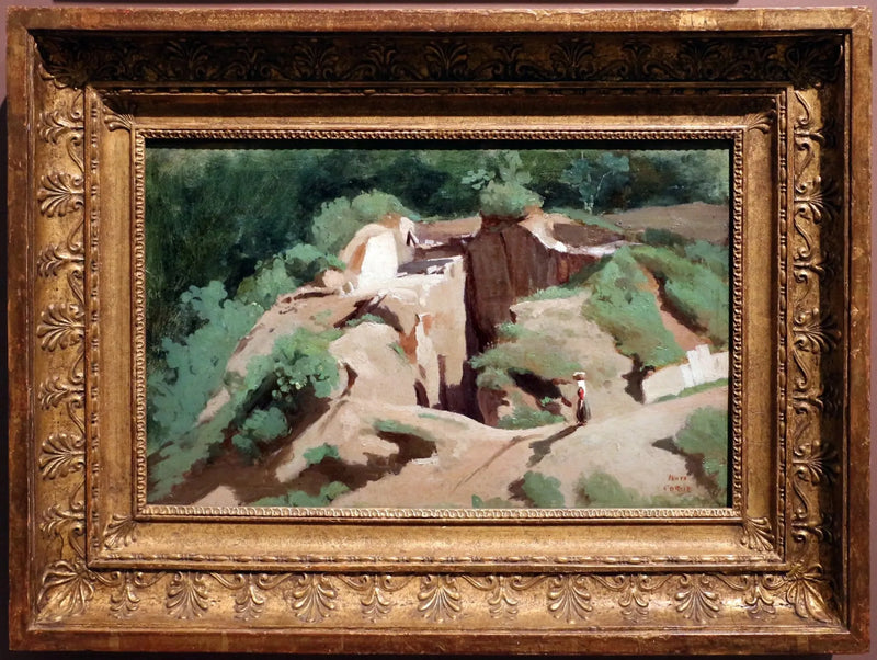 Marino. Ein Waschhaus - Jean-Baptiste Camille Corot