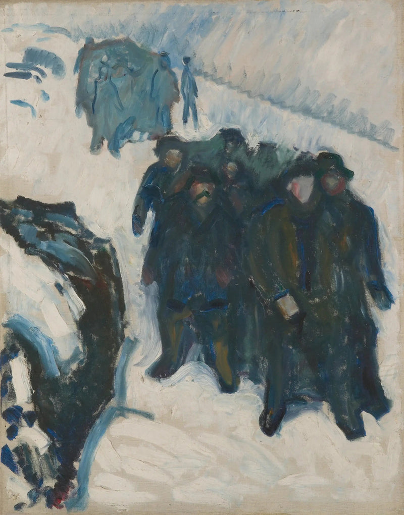 Seeleute im Schnee - Edvard Munch