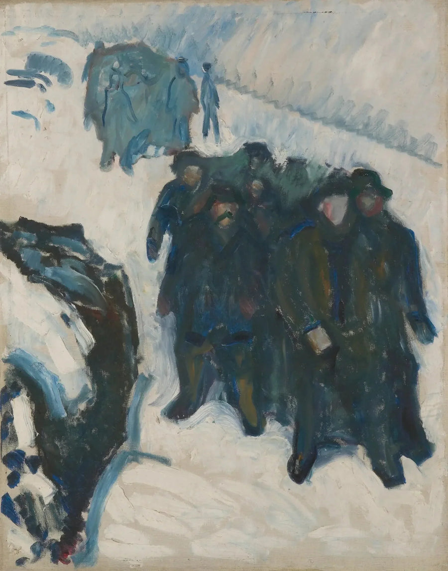 Seeleute im Schnee - Edvard Munch
