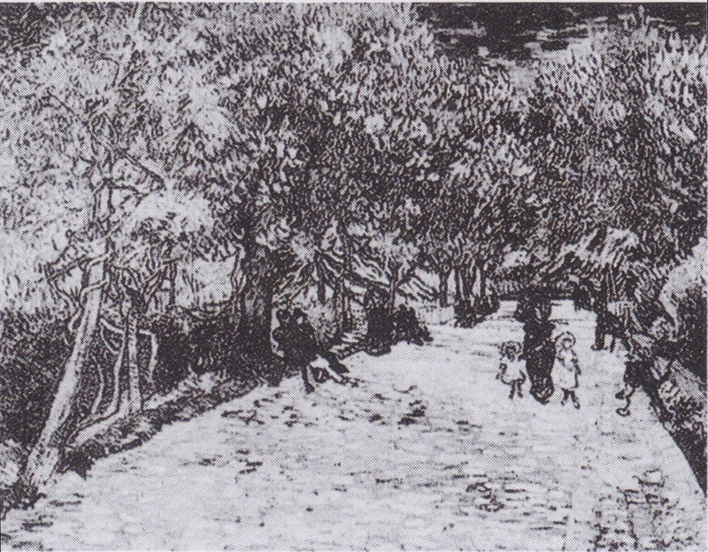 Rote Kastanien im öffentlichen Park von Arles - Vincent van Gogh