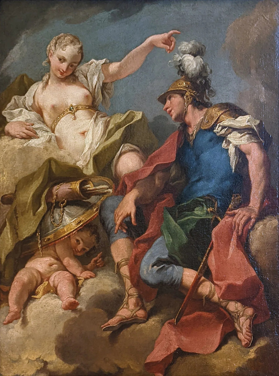Mars und Venus - Giovanni Battista Pittoni