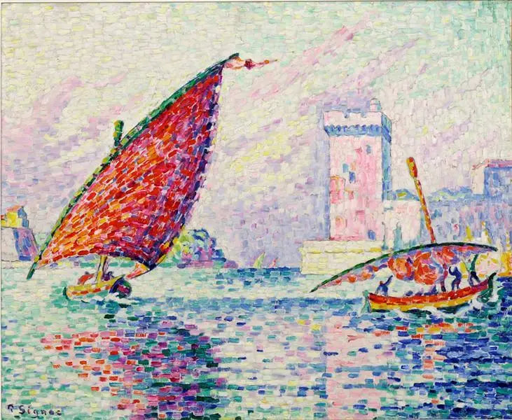 Marseille, Fischerboote oder das Fort Saint-Jean - Paul Signac