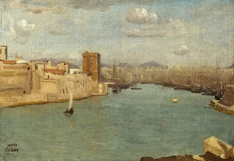 Marseille : Der Alte Hafen - Jean-Baptiste Camille Corot