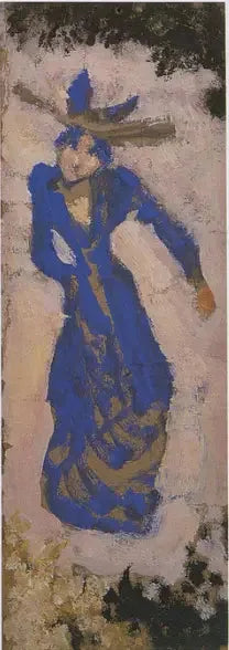 Marthe Mellot in Blau - Édouard Vuillard