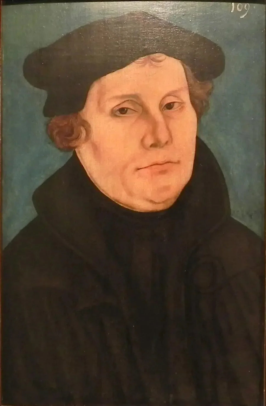 Martin Luther, in Büste, nach rechts gewandt - Lucas Cranach der Ältere