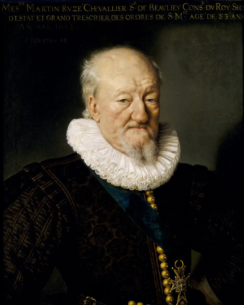 Martin Ruzé, Seigneur de Beaulieu (1527-1613), âgé de 83 ans - Frans Pourbus der Jüngere