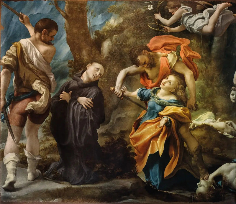 Martyrium von vier Heiligen - Antonio da Correggio