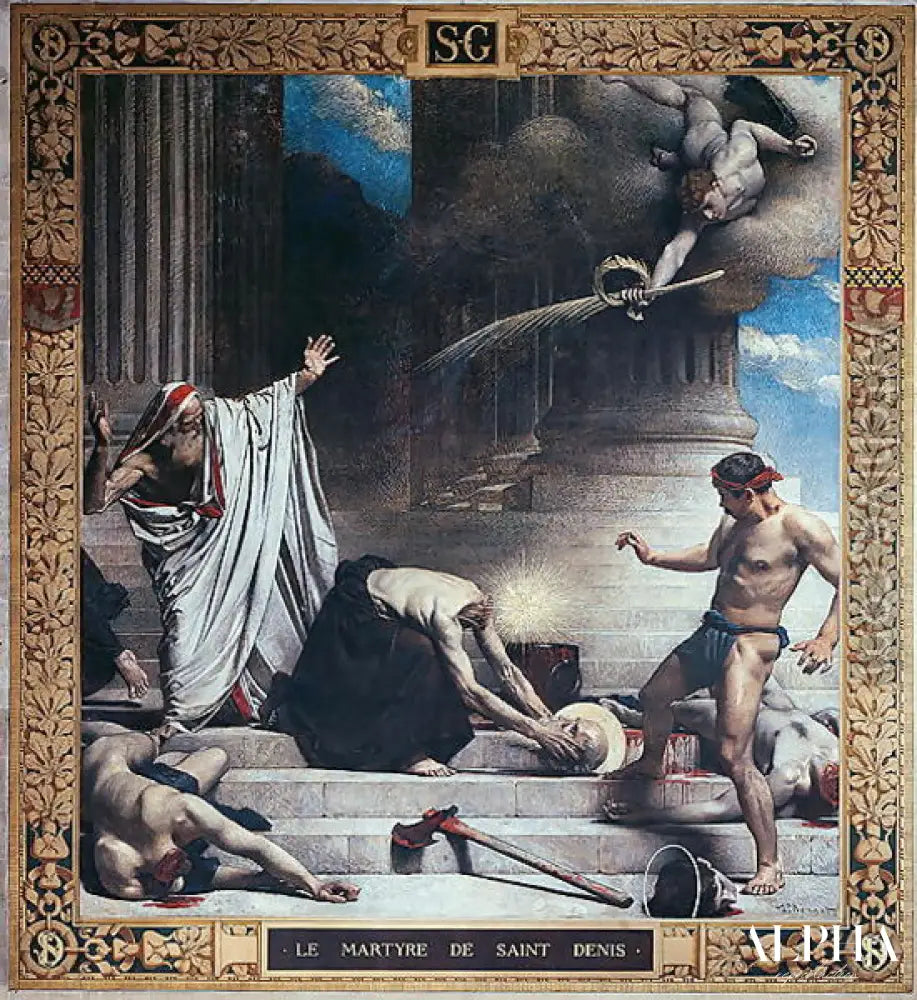 Martyre de Saint Denis - Léon Bonnat - Reproductions de tableaux et peintures haut de gamme