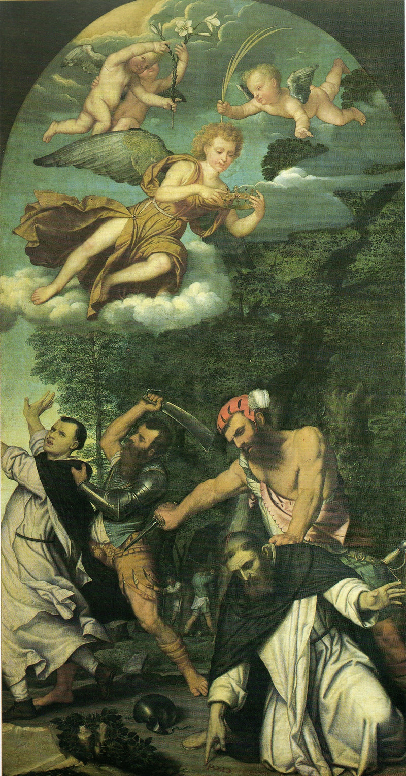 Martyrium des heiligen Petrus von Verona - Alessandro Bonvicino