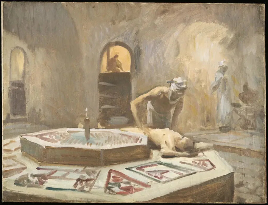 Massage in einem öffentlichen Bad - John Singer Sargent