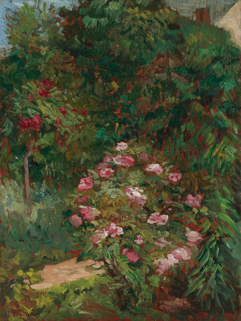 Blumenbeet, Garten von Petit Gennevilliers - Gustave Caillebotte