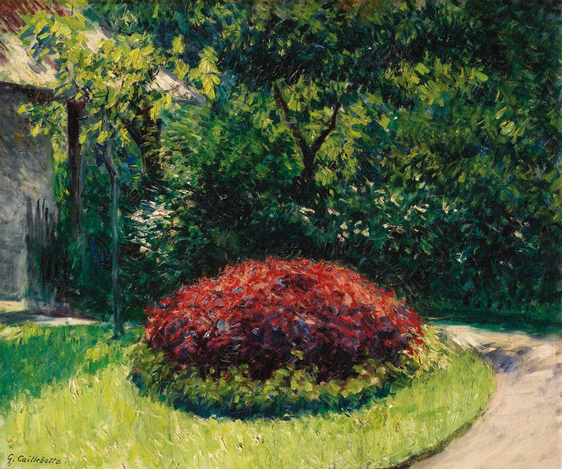 Blumenbeet, Garten von Petit Gennevilliers - Gustave Caillebotte