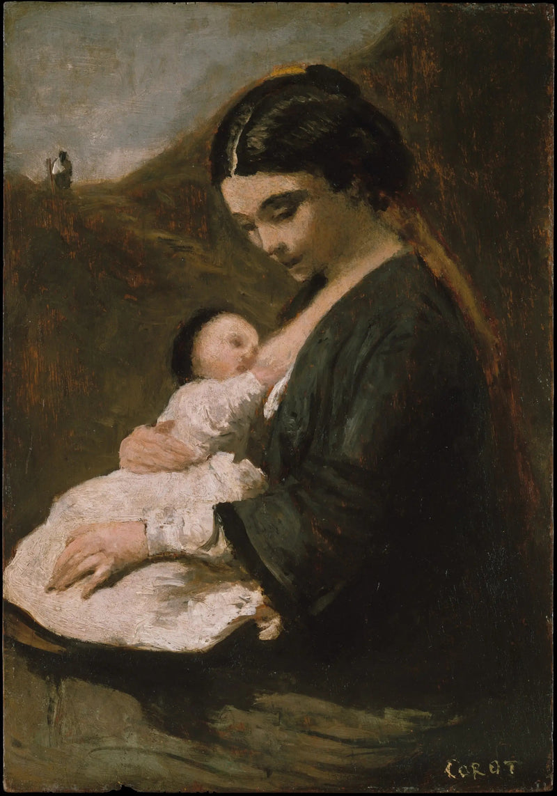 Mutterschaft - Jean-Baptiste Camille Corot