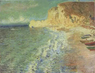 Matin à Étretat - Claude Monet image 1 reproduction artisanale de tableau