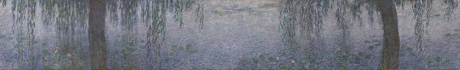 Die Seerosen - Klarer Morgen mit Weiden - Claude Monet