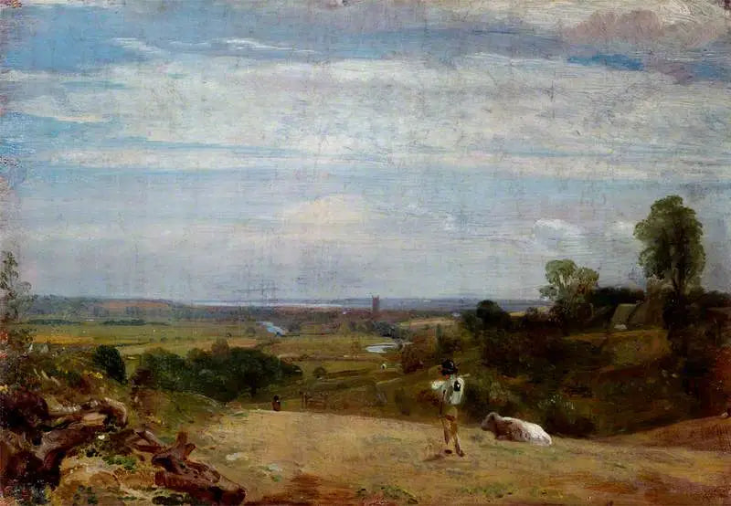 Sommermorgen: Dedham von Langham - John Constable