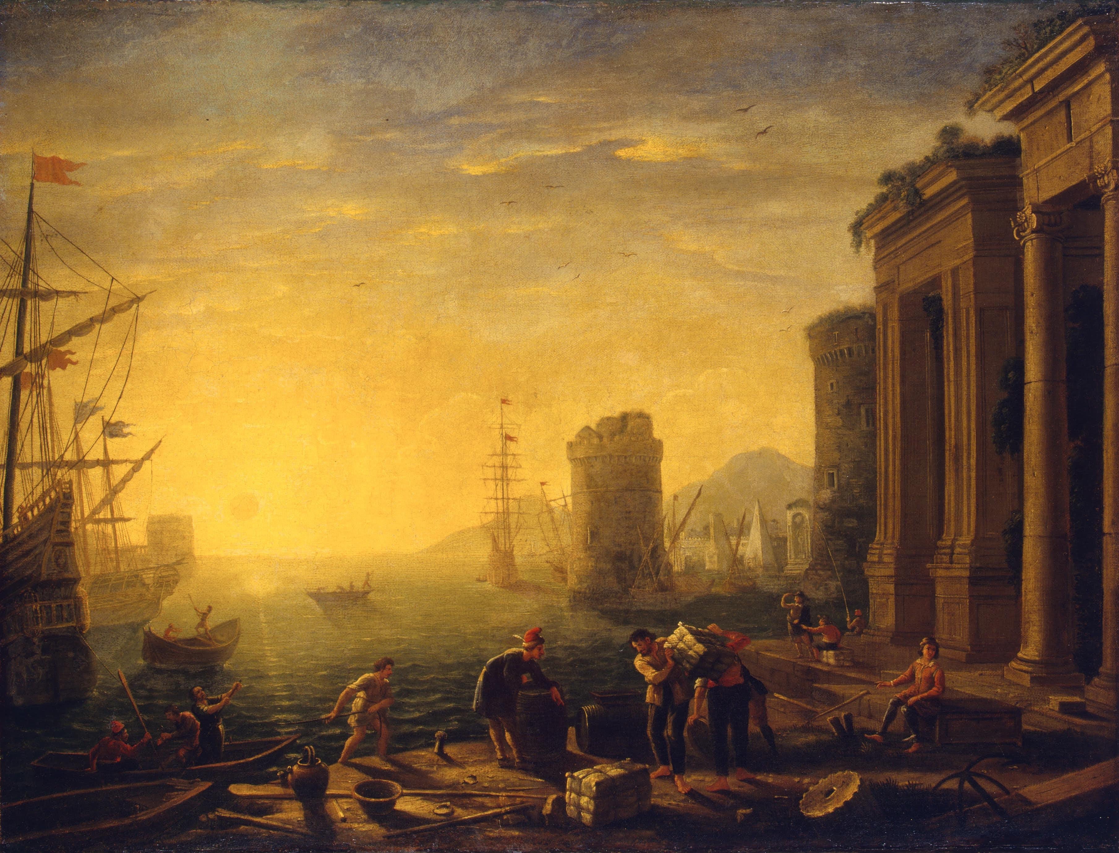 Morgen im Hafen - Claude Lorrain
