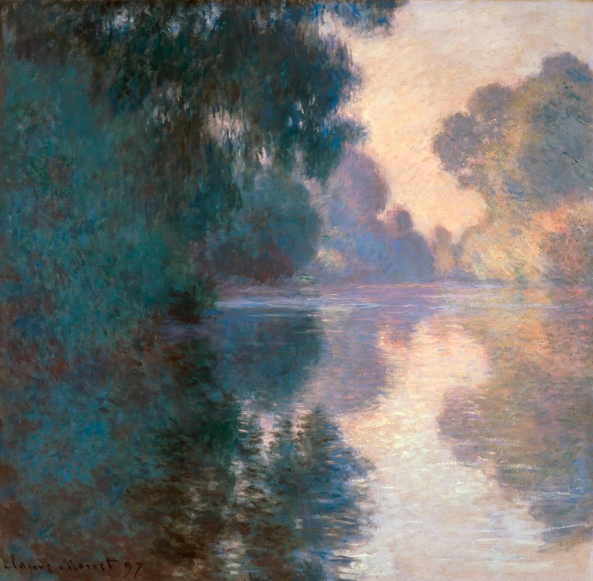 Matin sur la Seine, le beau temps de Claude Monet, 1897 – White House Collection 963.509.1, Wildenstein 1485