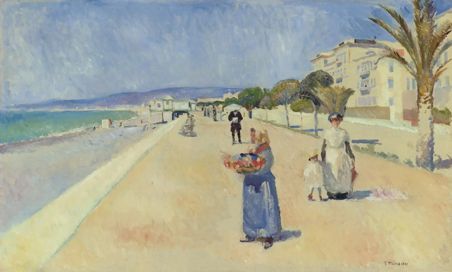 Morgen an der Promenade des Anglais - Edvard Munch