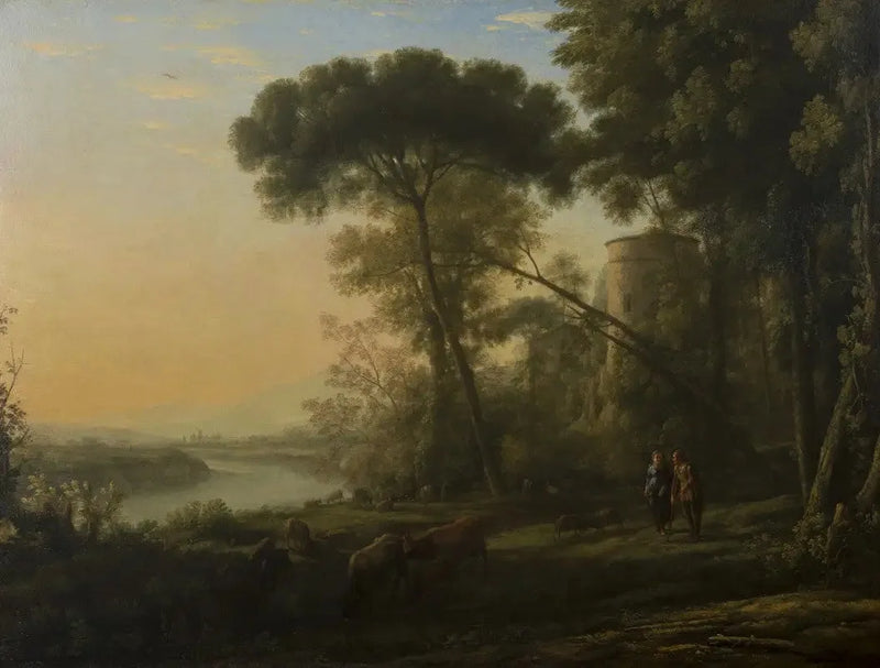 Morgen: Ein bewaldetes Landschaftsbild - Claude Lorrain