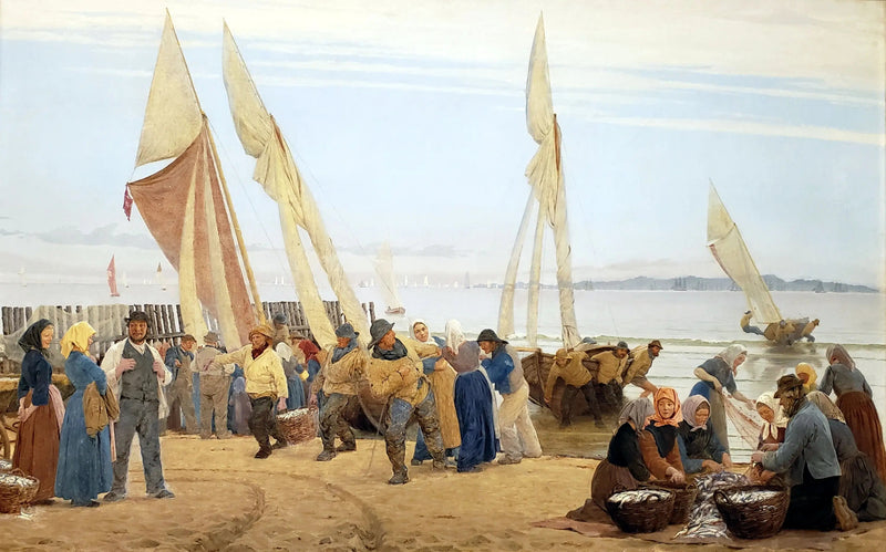Morgen in Hornbæk. Die Fischer kehren zurück - Peder Severin Krøyer