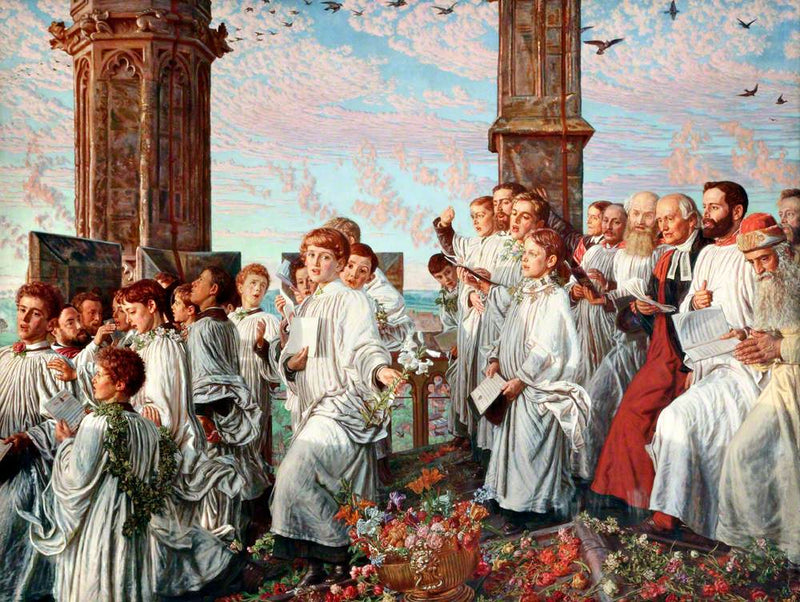 Matinee im Mai auf dem Turm der Madeleine - William Holman Hunt
