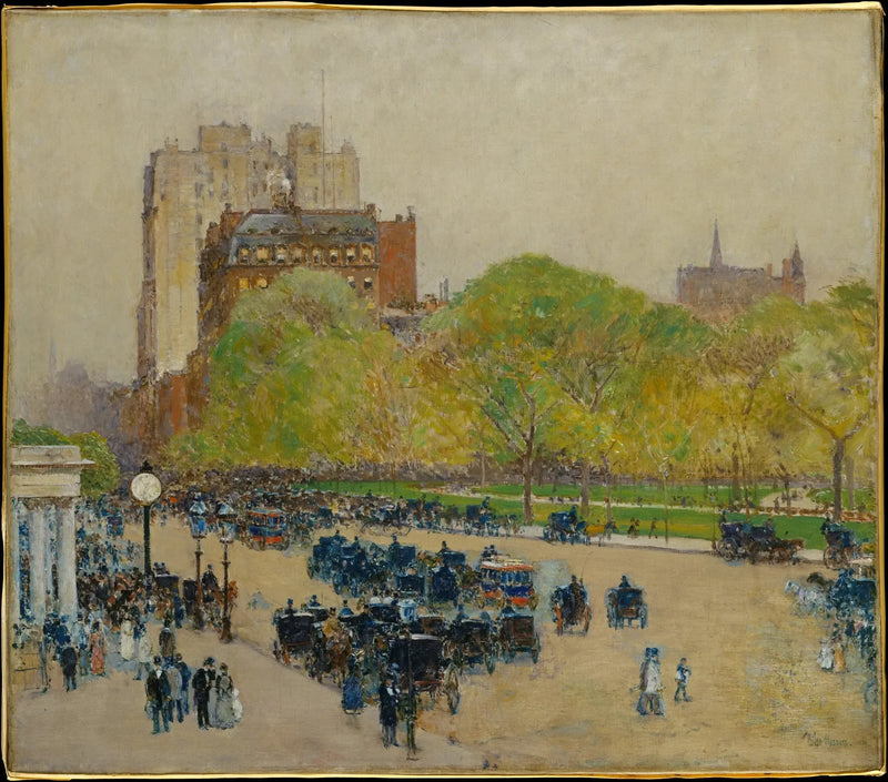 Frühlingstag im Herzen der Stadt - Childe Hassam