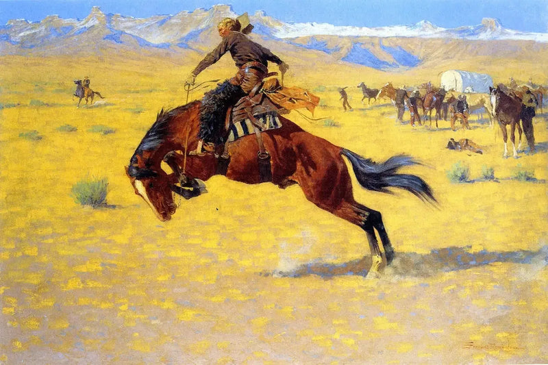 Kühle Morgenstimmung am Strand - Frederic Remington