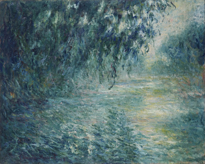 Morgen an der Seine, Regenwetter - Claude Monet
