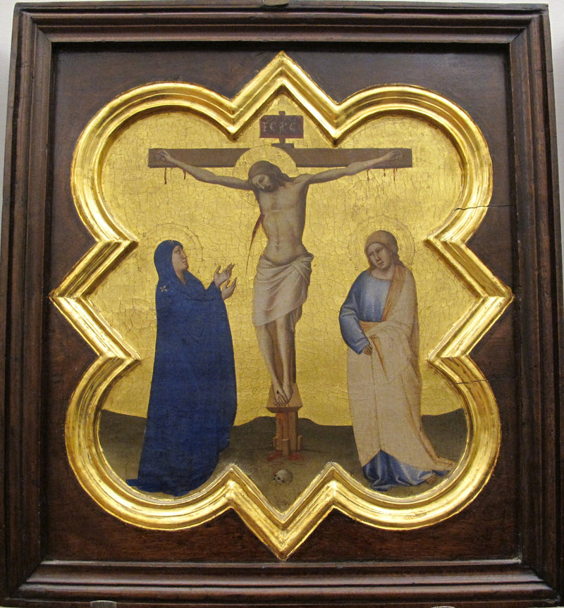 Quadrilobiertes Medaillon von Santa Croce mit Kreuzigung - Taddeo Gaddi