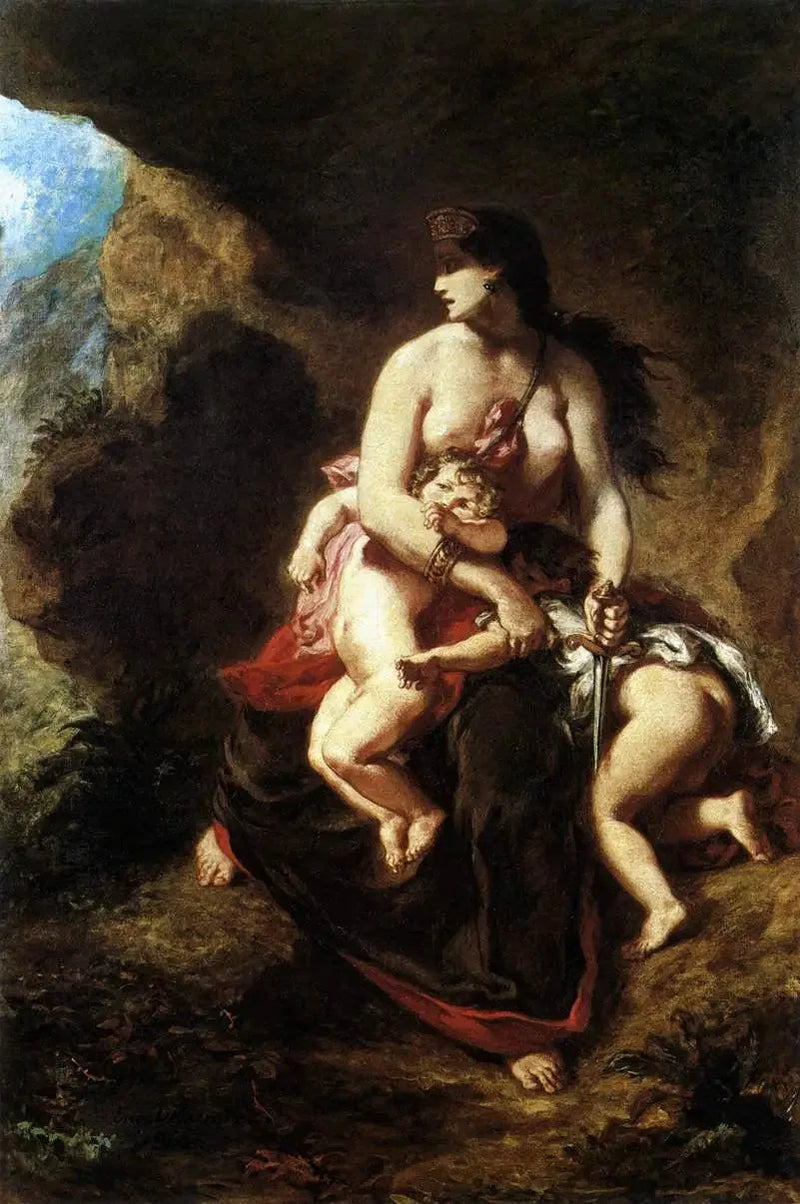 Medea in Wut - Eugène Delacroix