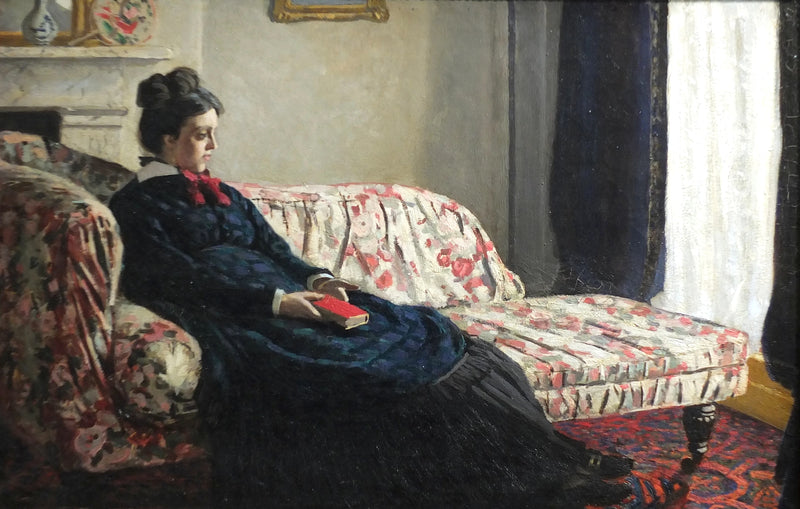 Meditation. Madame Monet auf dem Sofa W163 - Claude Monet