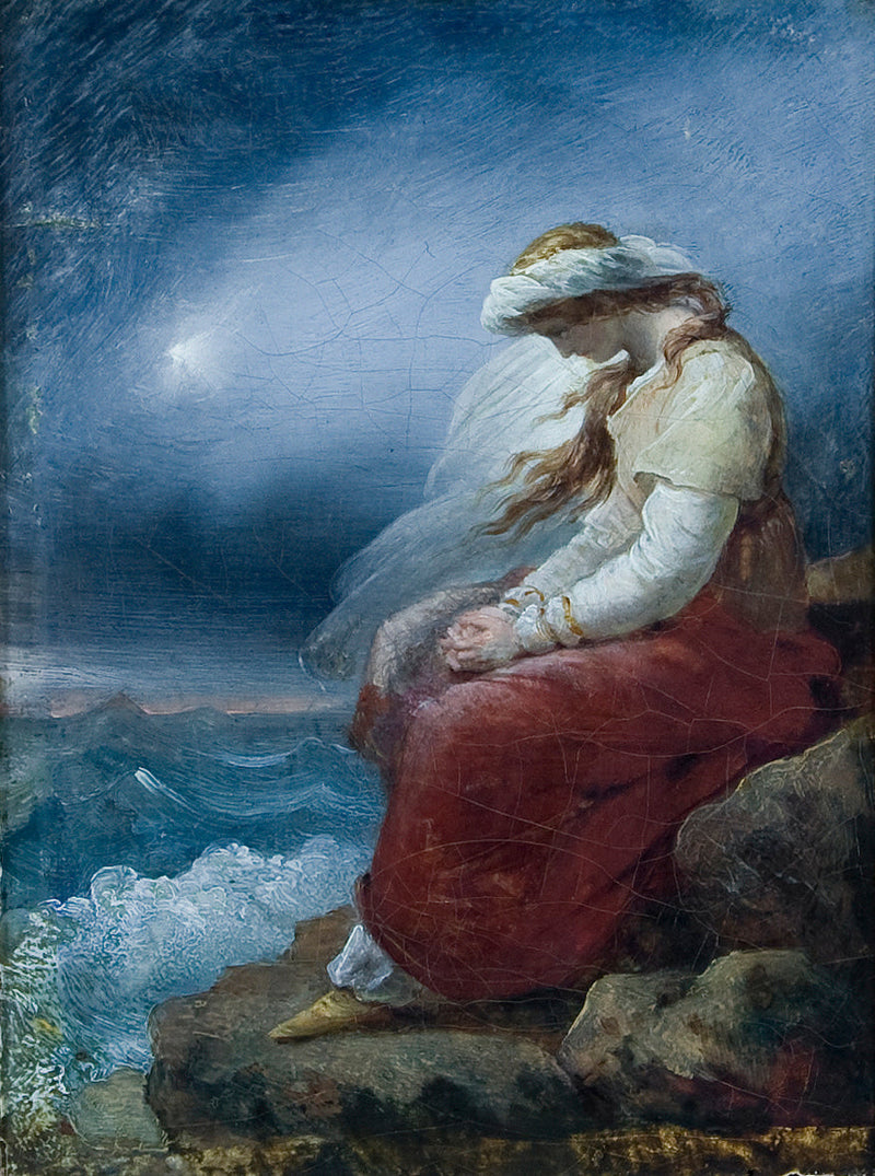 Médora auf dem Felsen - Ary Scheffer
