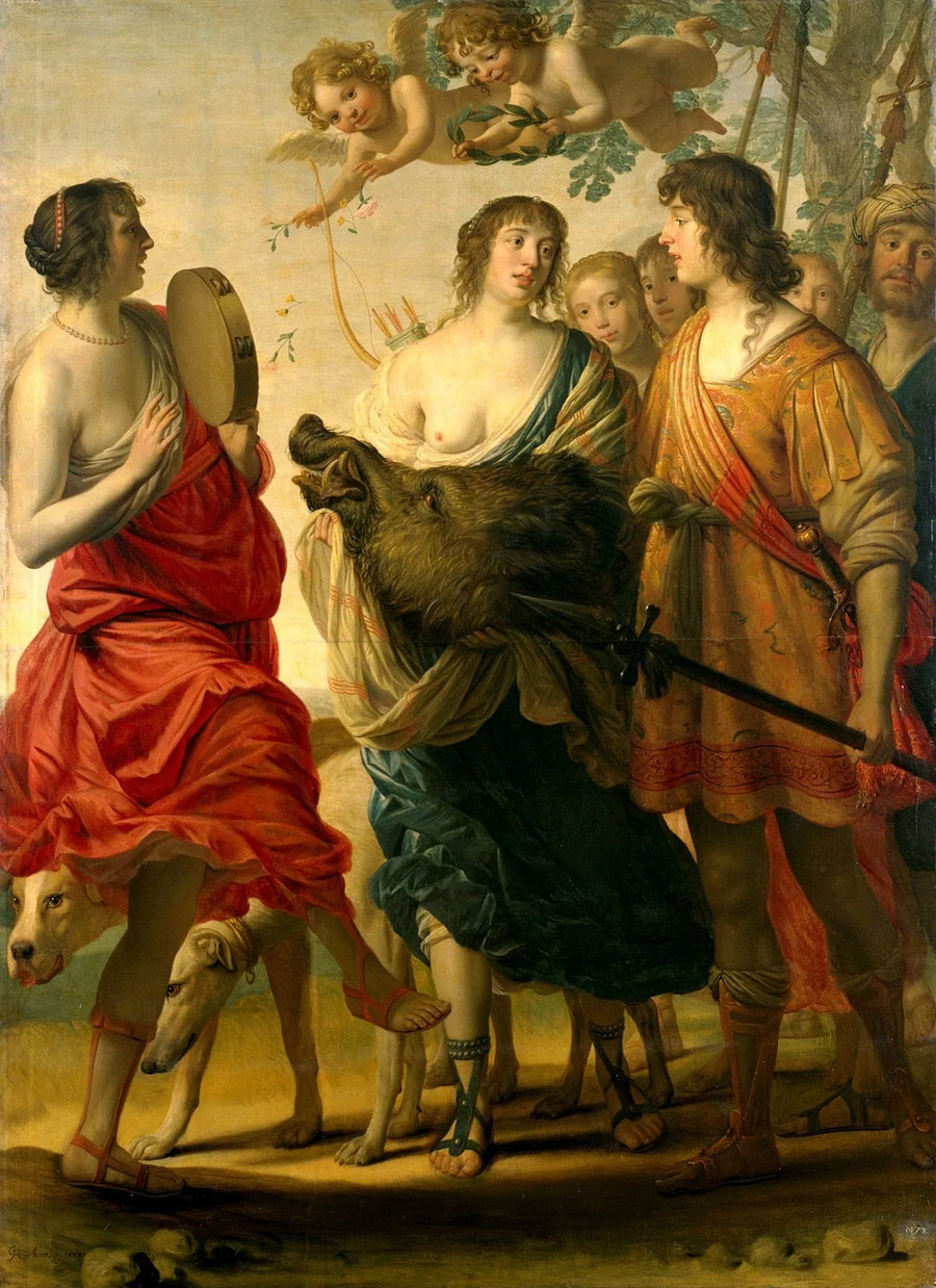 Méléagre und Atalante - Gerrit van Honthorst