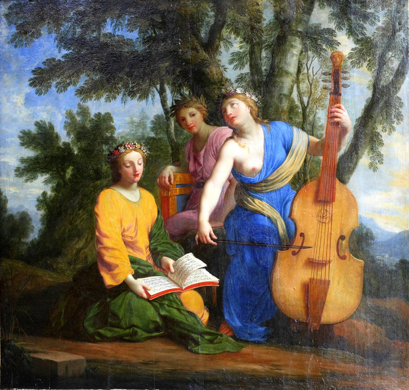Melpomene, Érato und Polymnie - Eustache Le Sueur