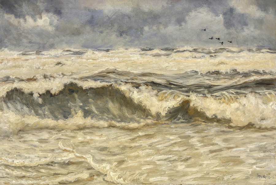 Raue See. -Michael Peter Ancher