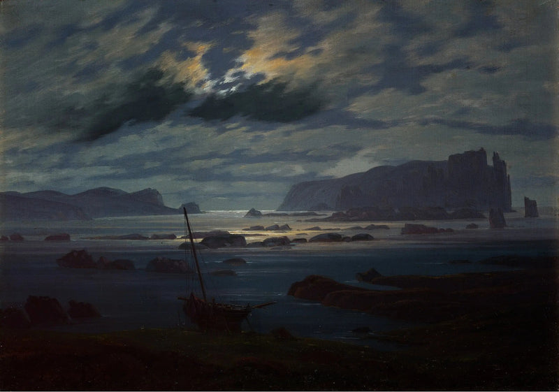 Nordsee im Mondschein - Caspar David Friedrich