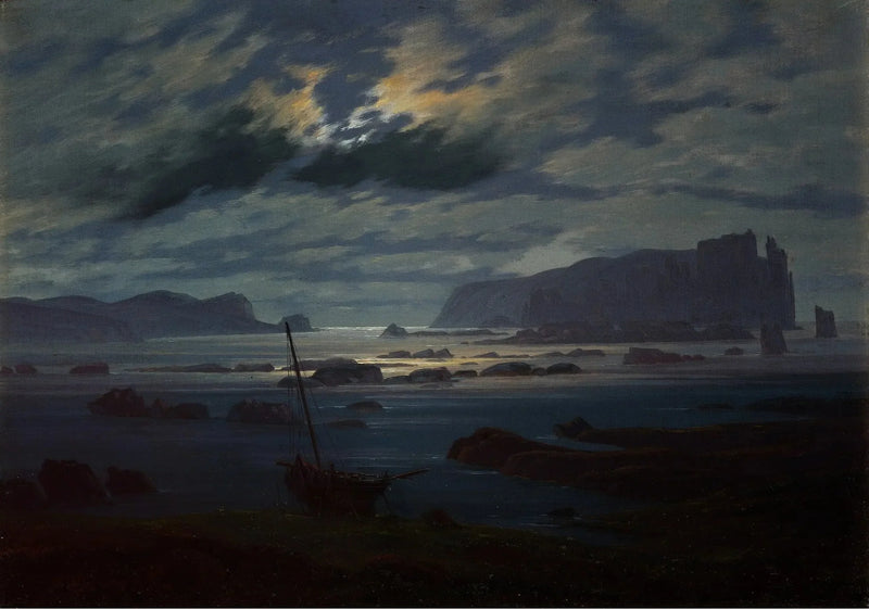 Nordsee im Mondschein - Caspar David Friedrich