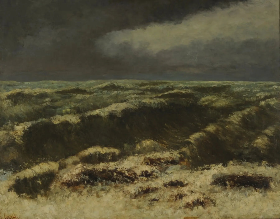 Stürmische See - Gustave Courbet