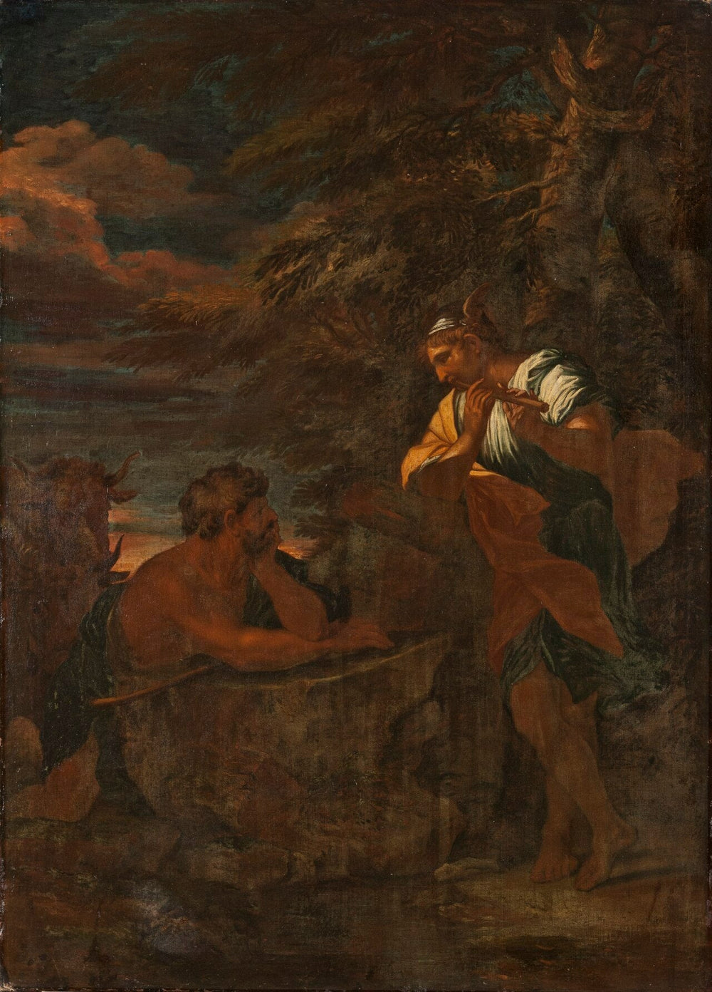 Mercure et Argus - Salvator Rosa image 1 tableau peint à l’huile sur toile