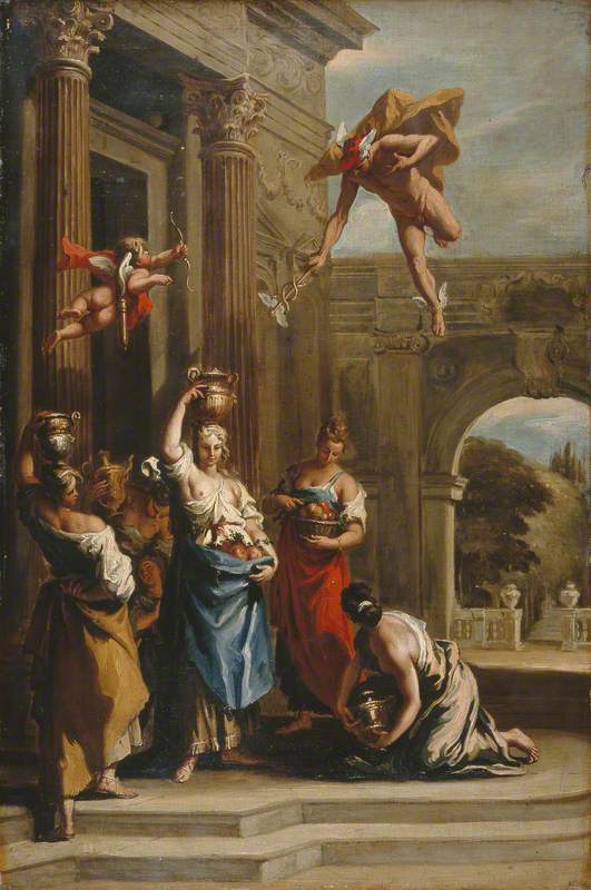 Merkur, Herse und Aglauros - Sebastiano Ricci