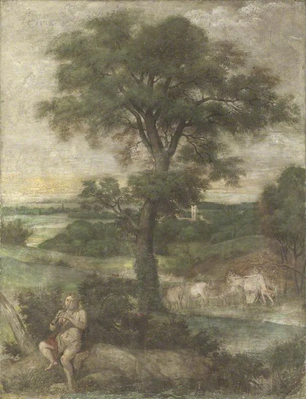 Fliegende Merkur, die Herden des Admète - Domenichino
