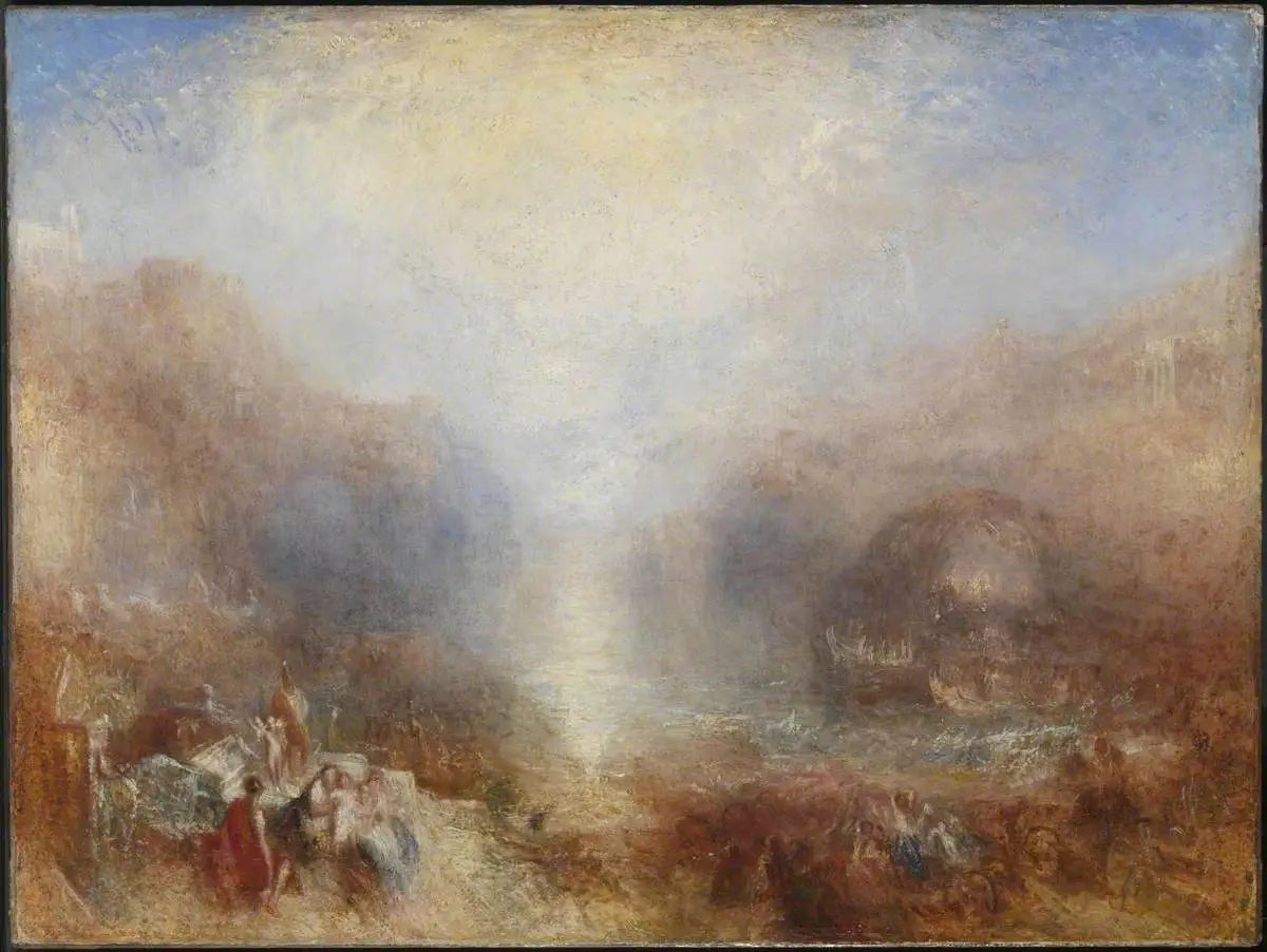 Mercury Sent to Admonish Aeneas - J. M. W. Turner image 1 reproduction artisanale de tableau