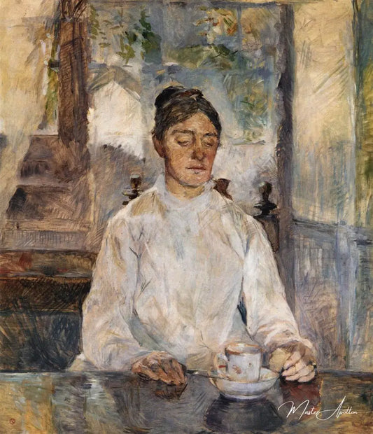 Mère au petit-déjeuner - Toulouse Lautrec - Reproductions de tableaux et peintures haut de gamme