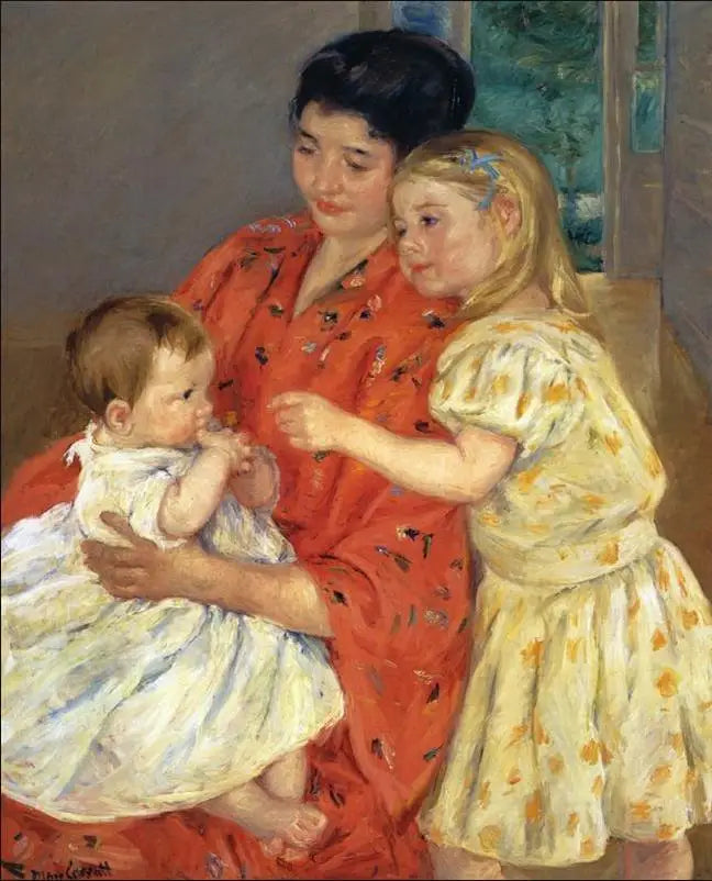Mutter und zwei Kinder - 1901 - Mary Cassatt